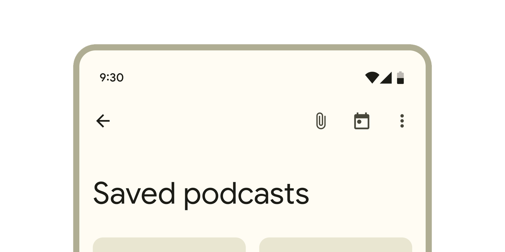 Rendered image or visualization of the AppBar widget.